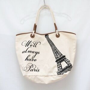 Jessica Kagan Cushman Paris bag summer canvas tote retro shopper Eiffel tower